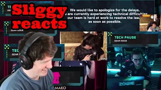 Sliggy reacts to "Sliggy is losing it cause of Tech Pauses | Best of Sliggy Kickoff Part. 1"