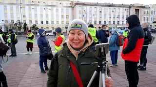 Митинг 21 апреля на площади Советов в Улан-Удэ. (Полное видео)