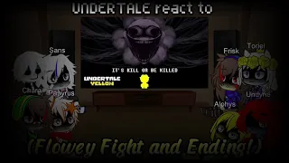 UNDERTALE reacts to UNDERTALE YELLOW: Neutral Route (Flowey Fight and Ending!)