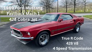 1969 Ford Mustang Fastback Mach 1 428 Cobra Jet