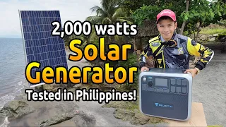 Bagong PORTABLE SOLAR GENERATOR ni SEFTV // Bluetti AC200P Review