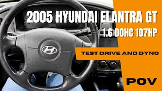 Hyundai Elantra 2005 (1.6 GT 107hp LPG ) | 4K POV Test Drive  | Dyno | Weighing | Acceleration