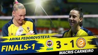 Macris Carneiro | Arina Fedorovsteva | Fenebahce opet vs. Eczacibasi | Turkish Volleyball league