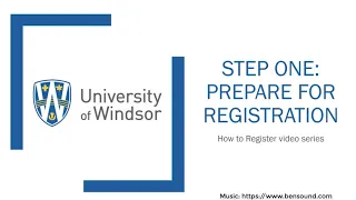 Introduction and Step 1: Prepare for Registration