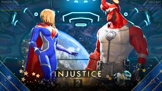 Injustice 2 - Power Girl Vs. Hellboy