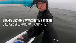 crappy onshore waves got me stoked at Nahant