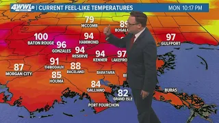 New Orleans Weather: Another very hot feeling day