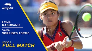 Emma Raducanu vs Sara Sorribes Tormo Full Match | 2021 US Open Round 3