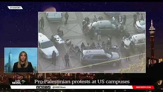 Pro-Palestinian protests continue at university campuses across the US