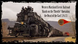 Western Maryland Scenic Railroad 1309 "Hands On The Throttle" Operating the Beast of the East 2/6/23