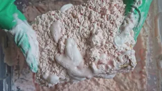 ASMR Settled paste + rinse 🌸💦