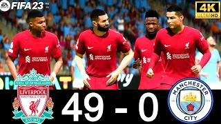 FIFA 23 - LIVERPOOL 49 - 0 MAN CITY - RONALDO, MESSI, HAALAND, MBAPPE, NEYMAR ALL STARS - 4K UHD