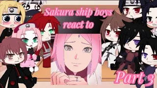 Sakura ship boys react to Sakura. Part 1.Sakura Sensei🌺