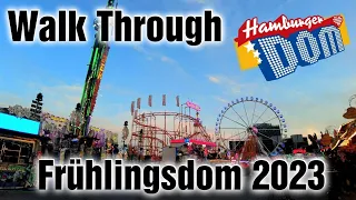 Hamburger Dom | Full walking tour of Frühlingsdom 2023 | [Walk Through]