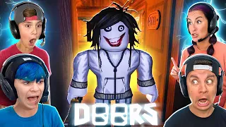 ROBLOX DOORS SUPER HARD MODE with the FUNhouse Fam (April Fools Update) Jeff The Killer!