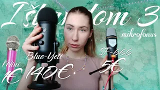 Išbandom 3 skirtingus mikrofonus🎤 | ASMR kanalas lietuviškai‼️