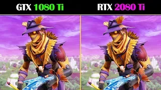 GTX 1080 Ti vs RTX 2080 Ti Fortnite | 1080P | Low Settings