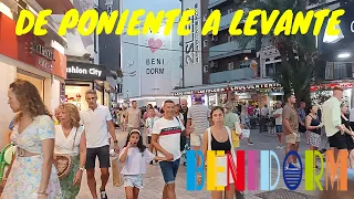 BENIDORM - DE PONIENTE A LEVANTE POR EL CENTRO - 3 AGOSTO 2023 - COSTA BLANCA - ALICANTE - ESPAÑA