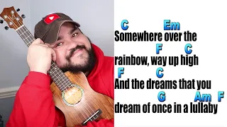 Somewhere Over The Rainbow/What A Wonderful World | Ukulele Cover with Chords