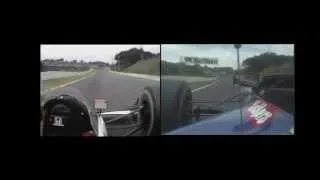 Ayrton Senna's 1:38.041 vs. Michael Schumacher's 1:38.023 at Suzuka