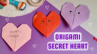 Origami Heart with a Secret :DIY Handmade Valentine :Paper Crafting Fun ♥️
