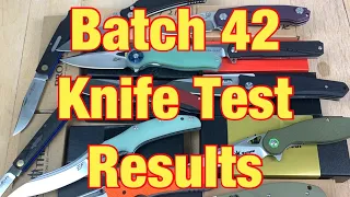 Batch 42 Knife Steel Composition Test Results  We’ve got winners & liars !!