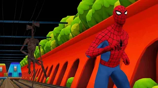 Siren Head Vs Spider Man Subway Surfers Horror