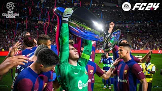 FC 24 - Barcelona vs Manchester City - UEFA Champions League Final | 4K Gameplay