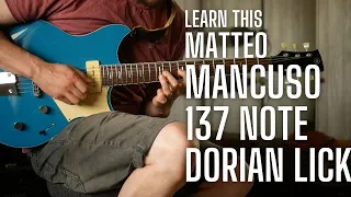 Virtuoso Matteo Mancuso's MONSTER 137 Note Dorian Lick