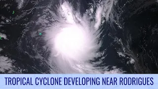 New cyclone forming near Rodrigues in the Indian Ocean