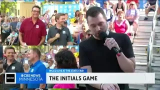 Cory Cove, WCCO-ers play “The Initials Game”