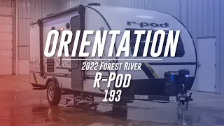 2022 Forest River R-Pod 193 Orientation