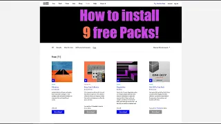 How to install free Packs in Ableton Live 11 Lite