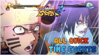 Naruto Shippuden Ultimate Ninja Storm 4 - ALL QUICK TIME EVENTS (Jap dub)