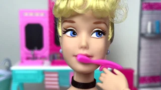 Barbie Cinderella Rapunzel 🤗Bedroom Morning Routine Pink Bedroom💖