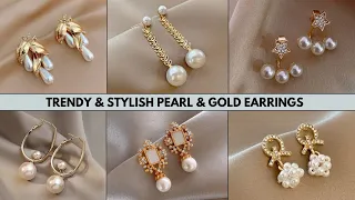 Earrings | Pearl Earrings | Gold Earrings | Latest Design Beautiful & Stylish Earrings Collection |