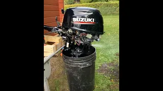 Suzuki DF15 water through exhaust FIXED!