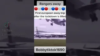 RANGERS FANS ON THE PLANE 🇬🇧✈️