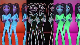 ME KEMASTE ALIENS - COLORFUL FUNNY ALIEN DANCE WITH RANDOM EFFECTS - COLORED x NEON