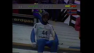 1991 Skispringen in Strbske Pleso: Sturz von Øyvind Berg