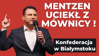 Dlaczego Sławomir Mentzen uciekł z mównicy? Szok co go spotkało!