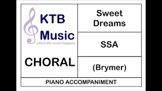 Sweet Dreams (Are Made of This)(Brymer) SSA [Piano Accompaniment]