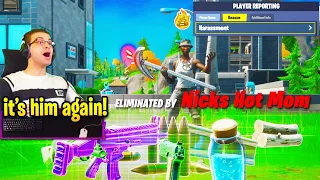 NICK EH 30 *FULL RAGE* after STREAM SNIPED 5 GAMES in a ROW! (Fortnite)