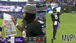 Lamar Jackson SECURES MVP w/ 'JACKSON 5' 🔥 Ravens vs Dolphins 2023 Highlights