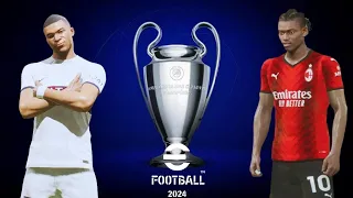 efootball 2024 Champions League Groupe stage- PSG Vs Ac Milan pc [4k 60FPS ]  Mbappe Ft Giroud
