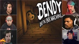 Gamers Reactions to Henry Getting Pranked by Boris ft. Bendy | Bendy and The Ink Machine - Chapter 3