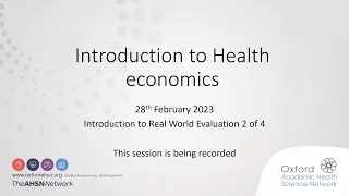 Introduction to health economics