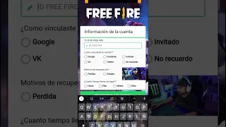 APP PARA RECUPERAR TU CUENTA DE FREE FIRE CON SOLO EL ID