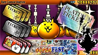 Spending EVERY TICKET on Superfest | Battle Cats