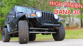 FRONT AXLE Upgrade - HP DANA 30 in the JEEP Wrangler TJ | Budget Crawler Ep 26